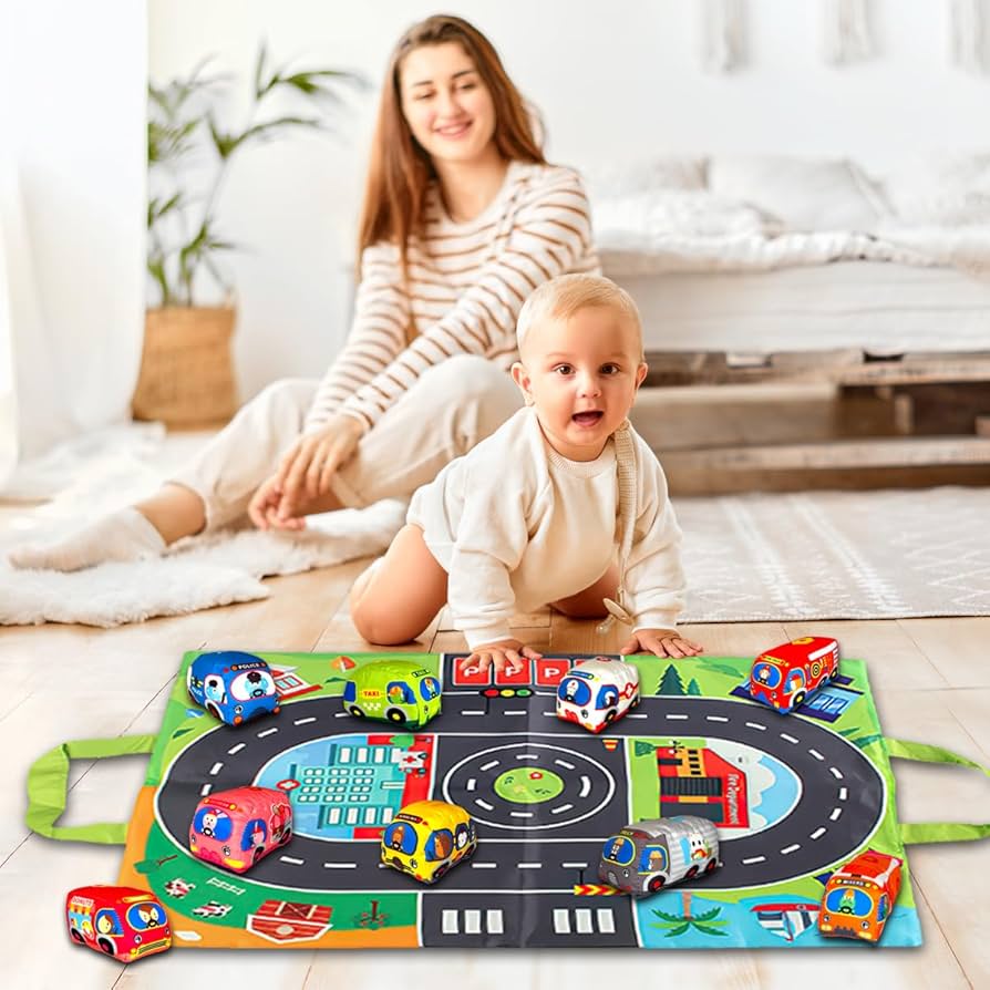 Huanger brand Cloth Vehicles Game Carpet Set