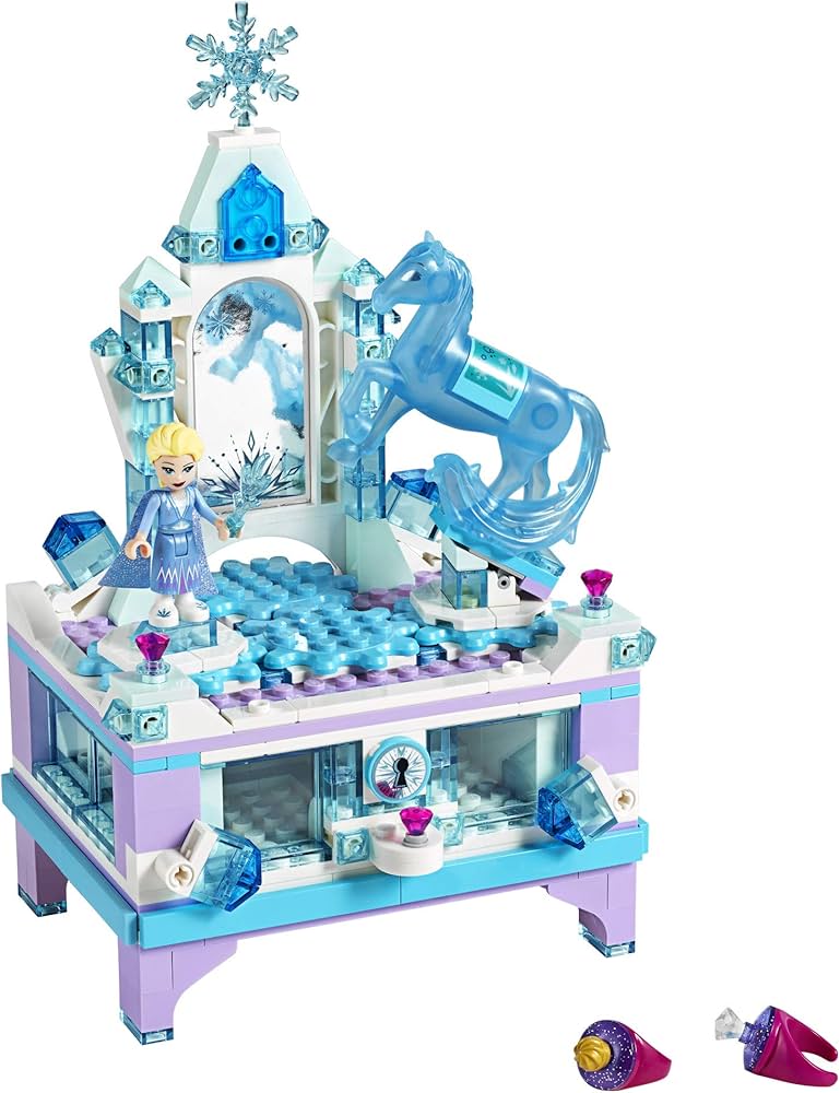 Le jeu de construction Lari Ice Enchanted est une contrefaçon du set LEGO Disney La Reine des Neiges 2 « La Boîte à Bijoux d'Elsa ».