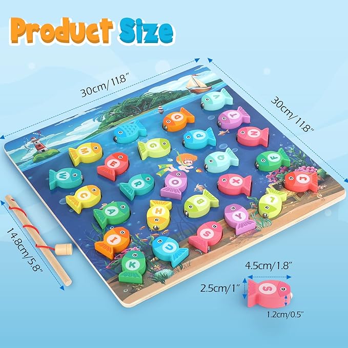 Wooden Fishing Game Toy