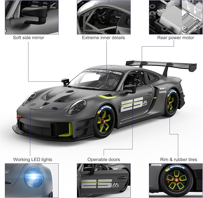 Rastar Porsche 911 GT2 RS Clubsport 25 1:14 – RC Officielle, LED, 2.4G