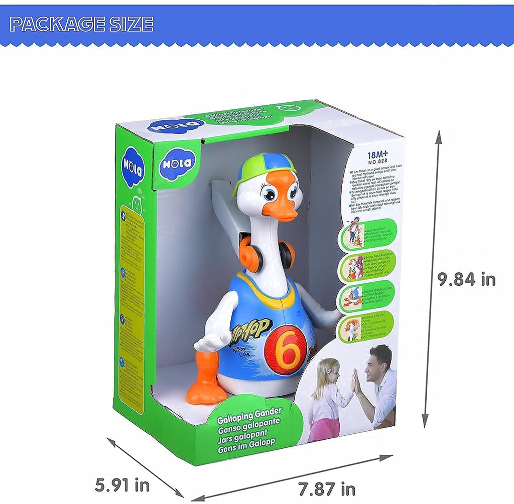 Canard musical en peluche de la marque HOLA