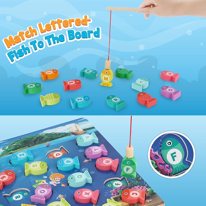 Wooden Fishing Game Toy