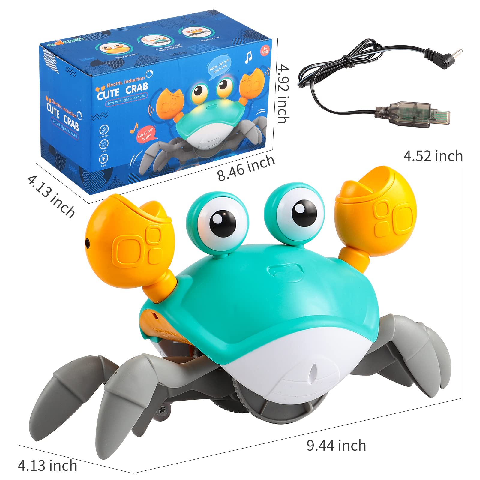 Cute Crab land and water moving toy
