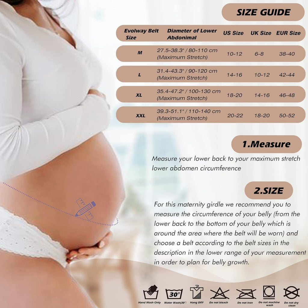 Ceinture de Grossesse 3 en 1 avec Bretelles – Soutien Abdominal, Lombaire et Pelvien
