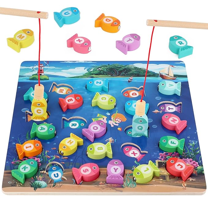 Wooden Fishing Game Toy