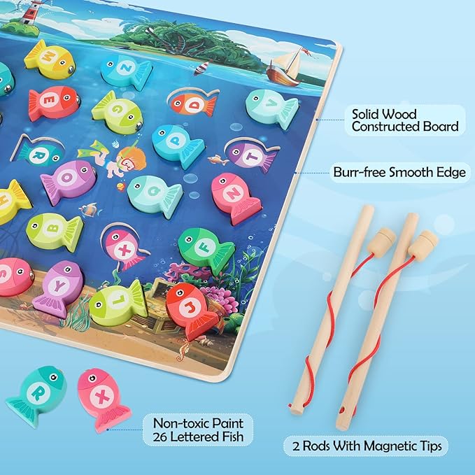 Wooden Fishing Game Toy