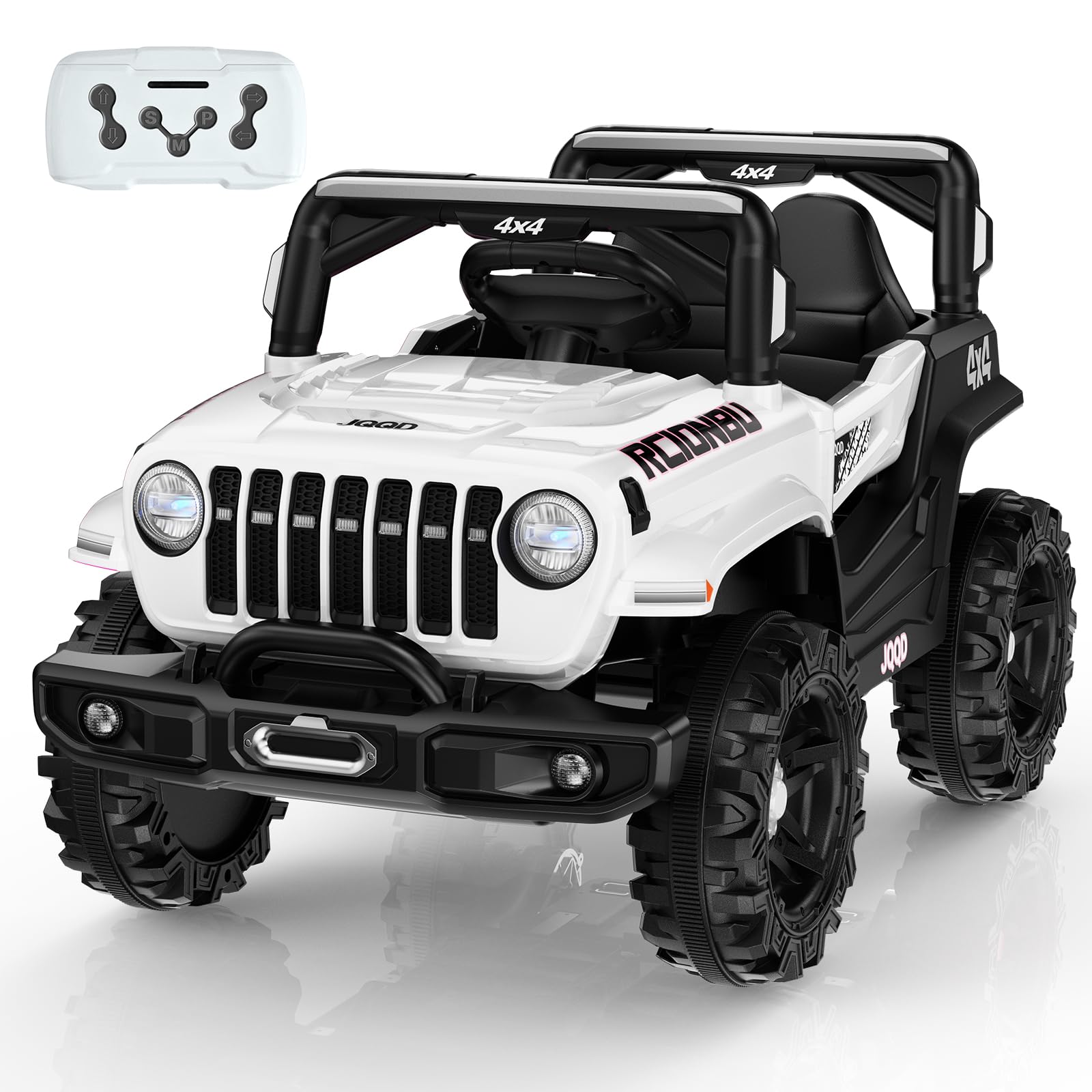 Jeep Électrique Enfant 4 Roues 12 V – Blanc