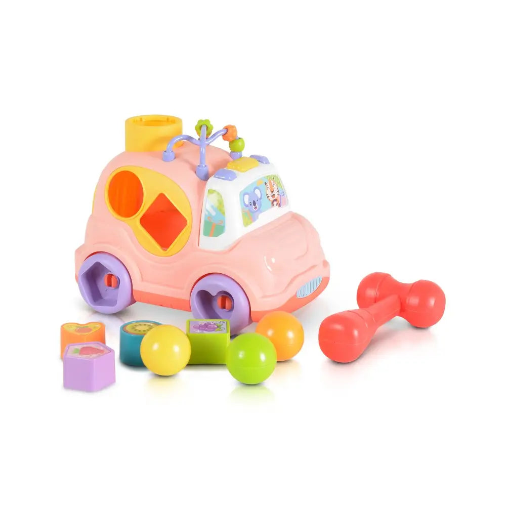 Huanger Musical Sorting Truck in pink