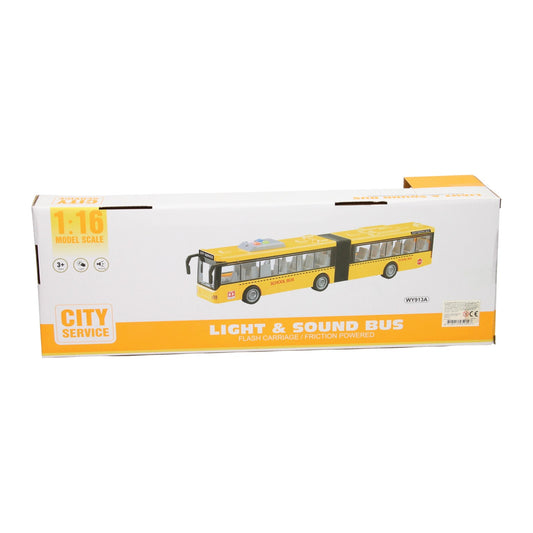 Bus Scolaire Articulé – Lumières & Sons (44,3 cm)