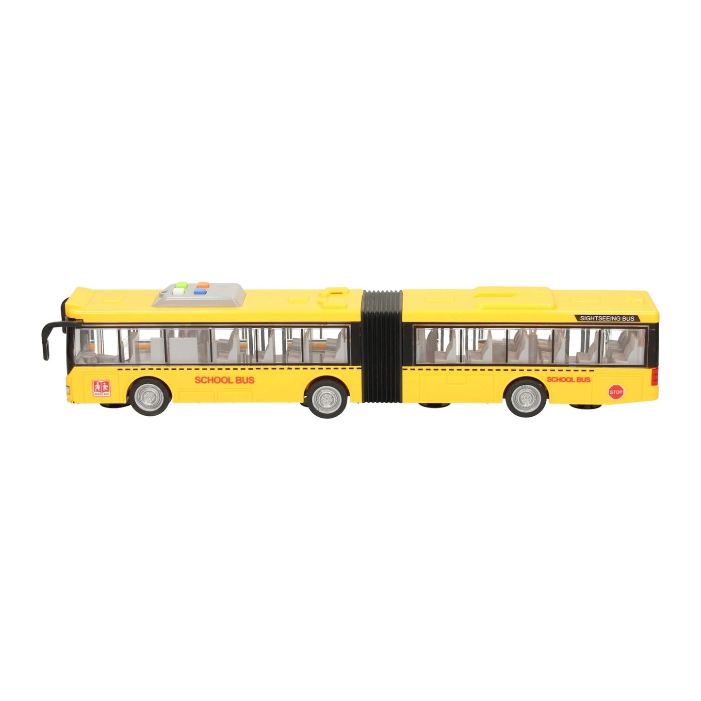 Bus Scolaire Articulé – Lumières & Sons (44,3 cm)
