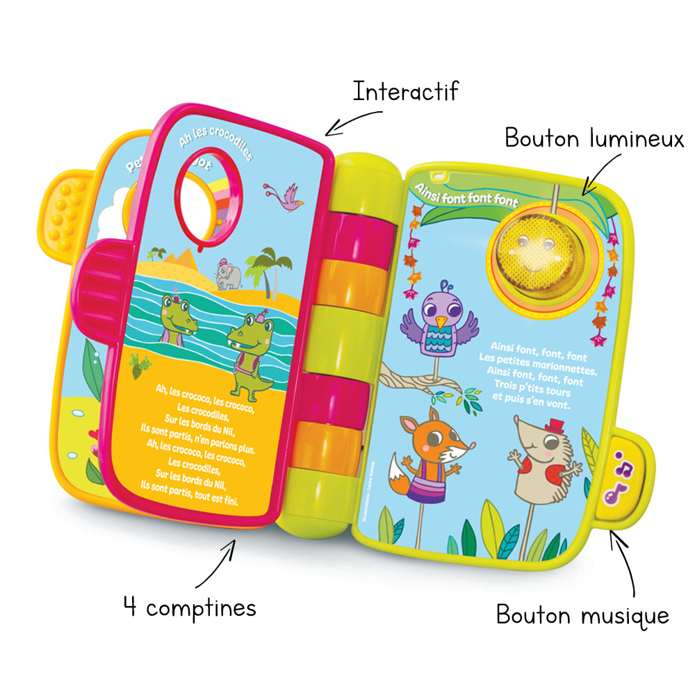 P’TIT LIVRE ENCHANTÉ MES PREMIÈRES COMPTINES – VTECH