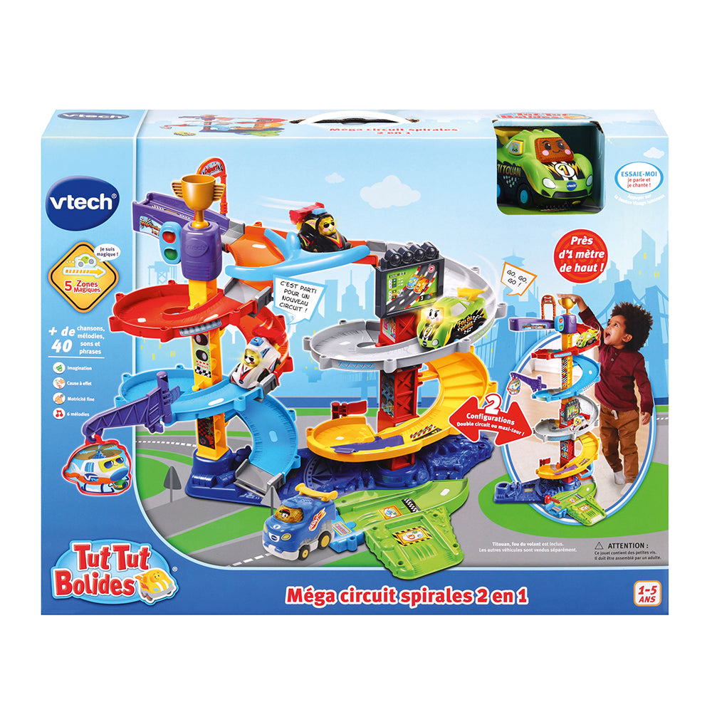 Méga circuit spirales 2 en 1 + Titouan, fou du volant