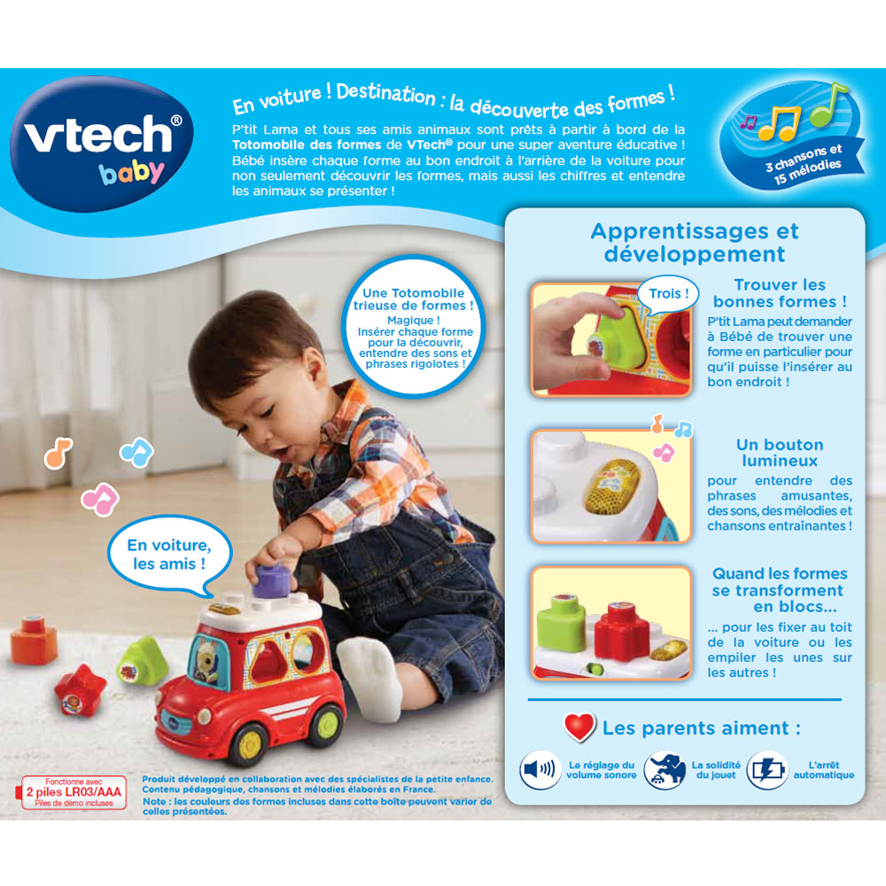 Ma Totomobile des formes - Baby Loulous