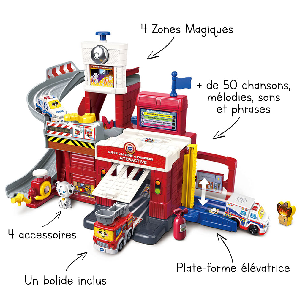 Super caserne de pompiers interactive - Série Pro