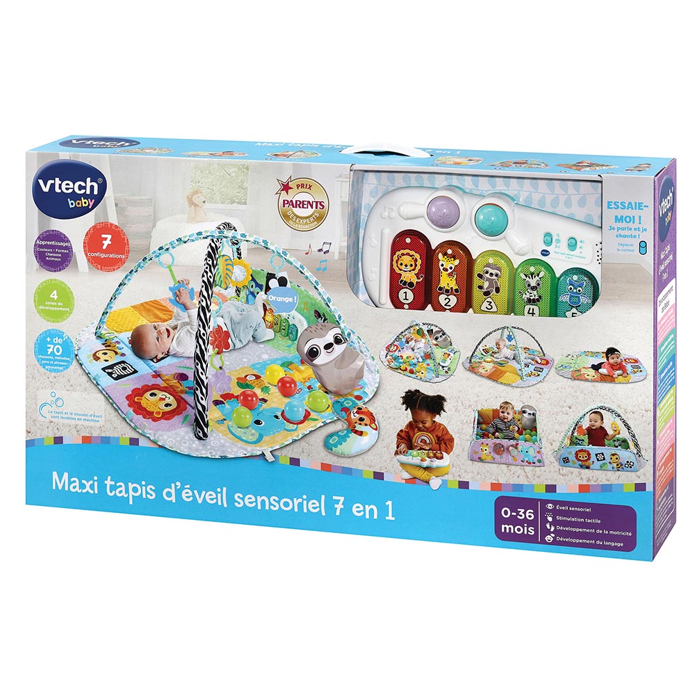 Maxi tapis d'éveil sensoriel 7 en 1-VTech