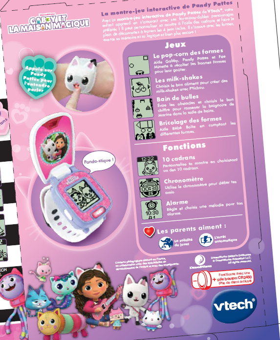La Montre-jeu interactive de Pandy Pattes -vtech