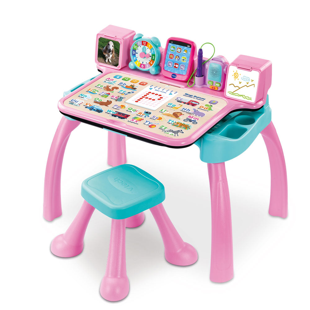 Magi Bureau interactif et Musical 6 en 1 Rose -vtech