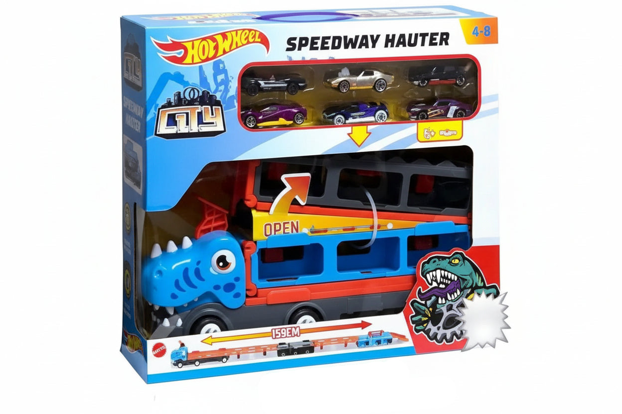 Camion dragon avec 6 voiturettes