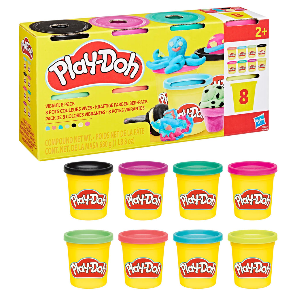 Play-Doh Vibrant Pack de 8