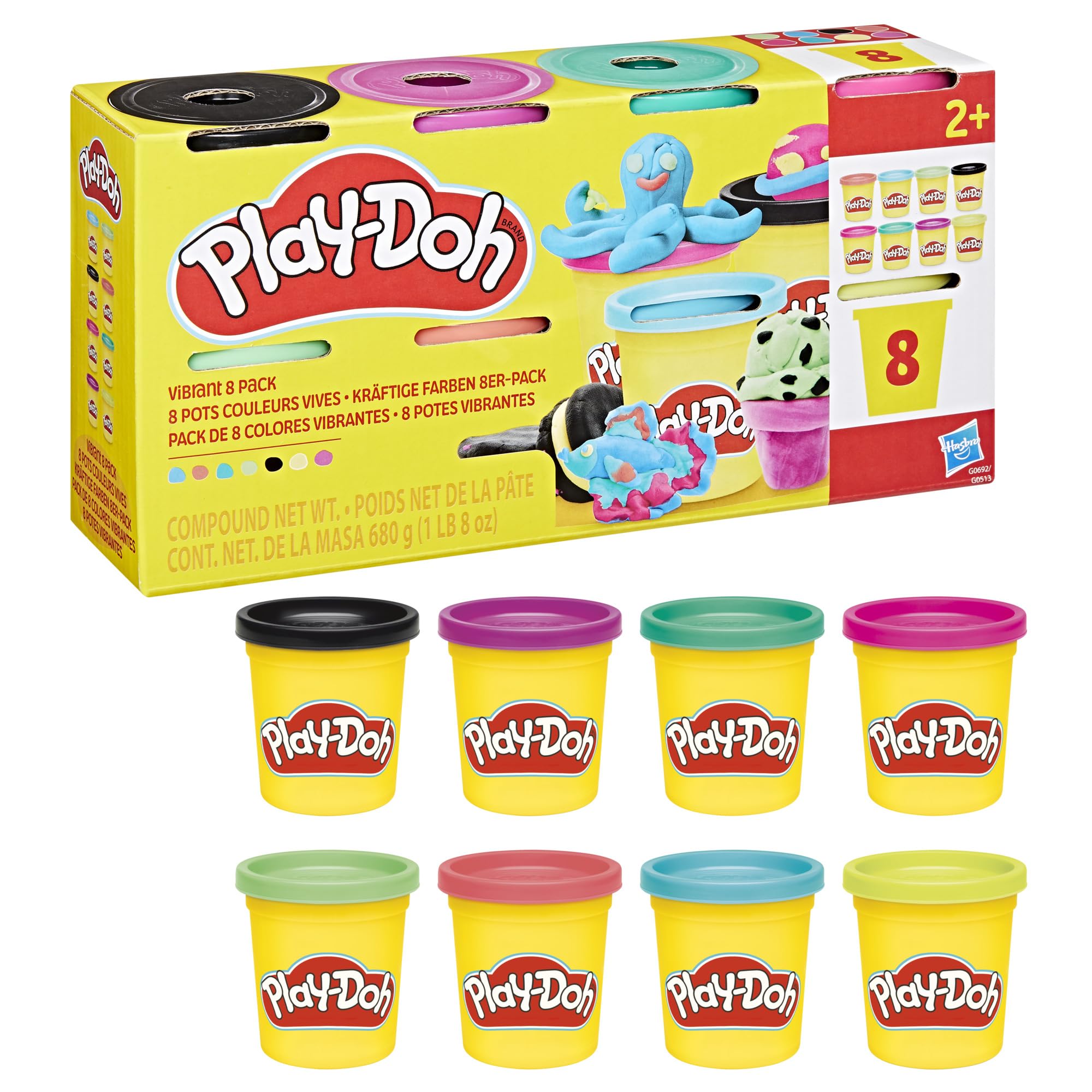 Play-Doh Vibrant Pack de 8