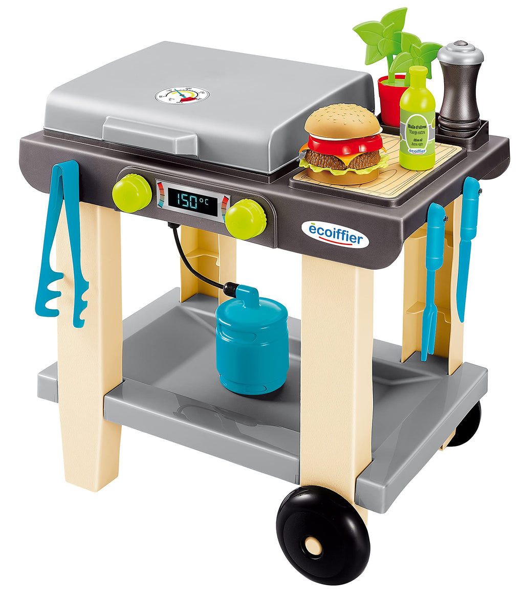 Barbecue Jouet Ecoiffier 23 Pièces – Grill d’Imitation Enfant avec Accessoires dès 18 Mois
