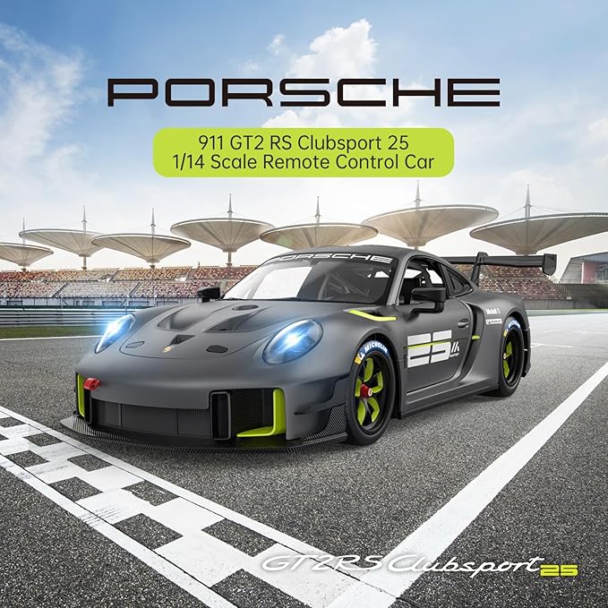 Rastar Porsche 911 GT2 RS Clubsport 25 1:14 – RC Officielle, LED, 2.4G