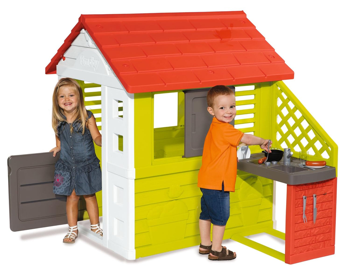 Cabane Nature avec Cuisine  - Smoby