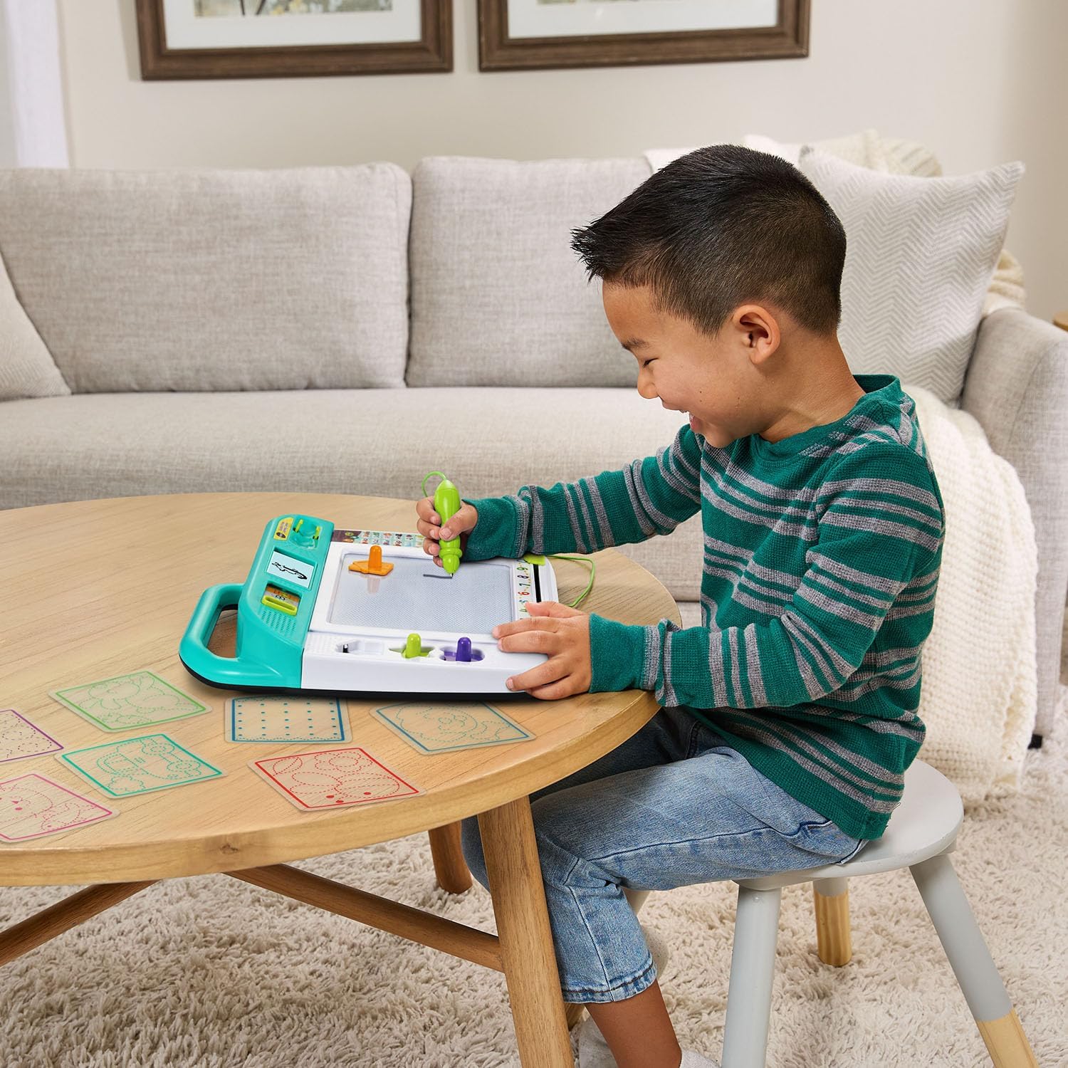 VTech Doodle & Draw – Tableau Magique Éducatif Interactif avec Stylet – 3 à 6 Ans