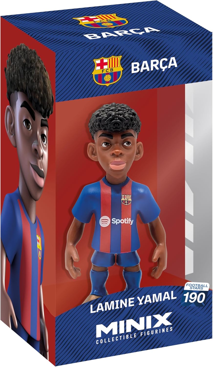 MINIX - Stars de Football #190 - FC Barcelone - Lamine Yamal 27 - Graphique de collection 12 cm