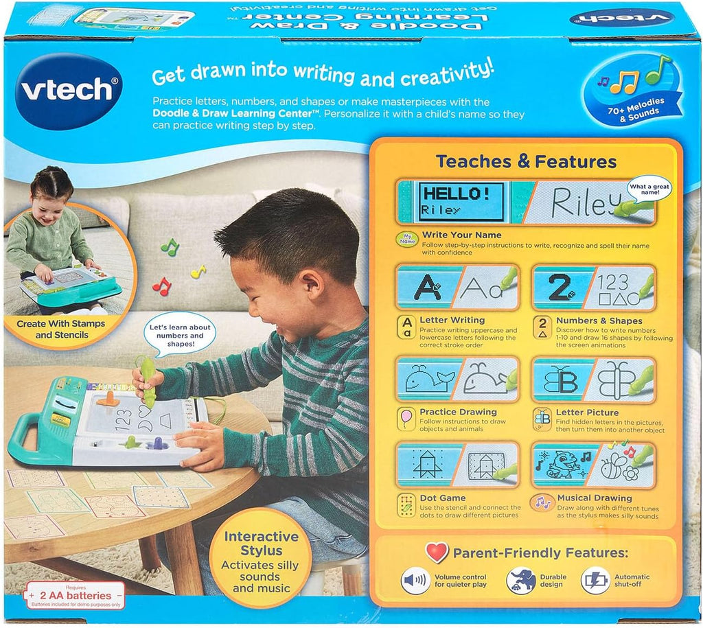 VTech Doodle & Draw – Tableau Magique Éducatif Interactif avec Stylet – 3 à 6 Ans