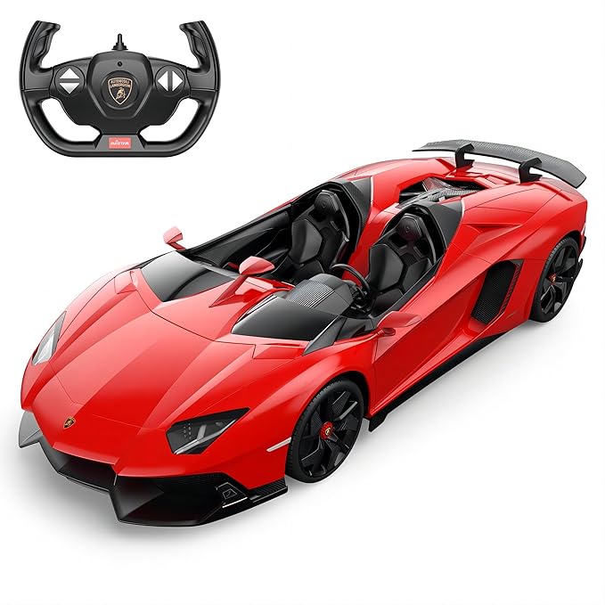 Rastar Lamborghini Aventador J 1:12 – Voiture RC Officielle, LED, 2.4G