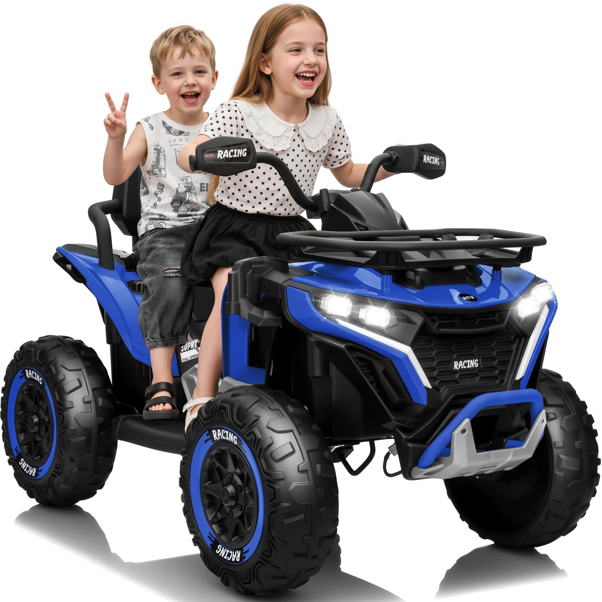 Quad Électrique Enfant 12V – ATV Tout-Terrain Bleu