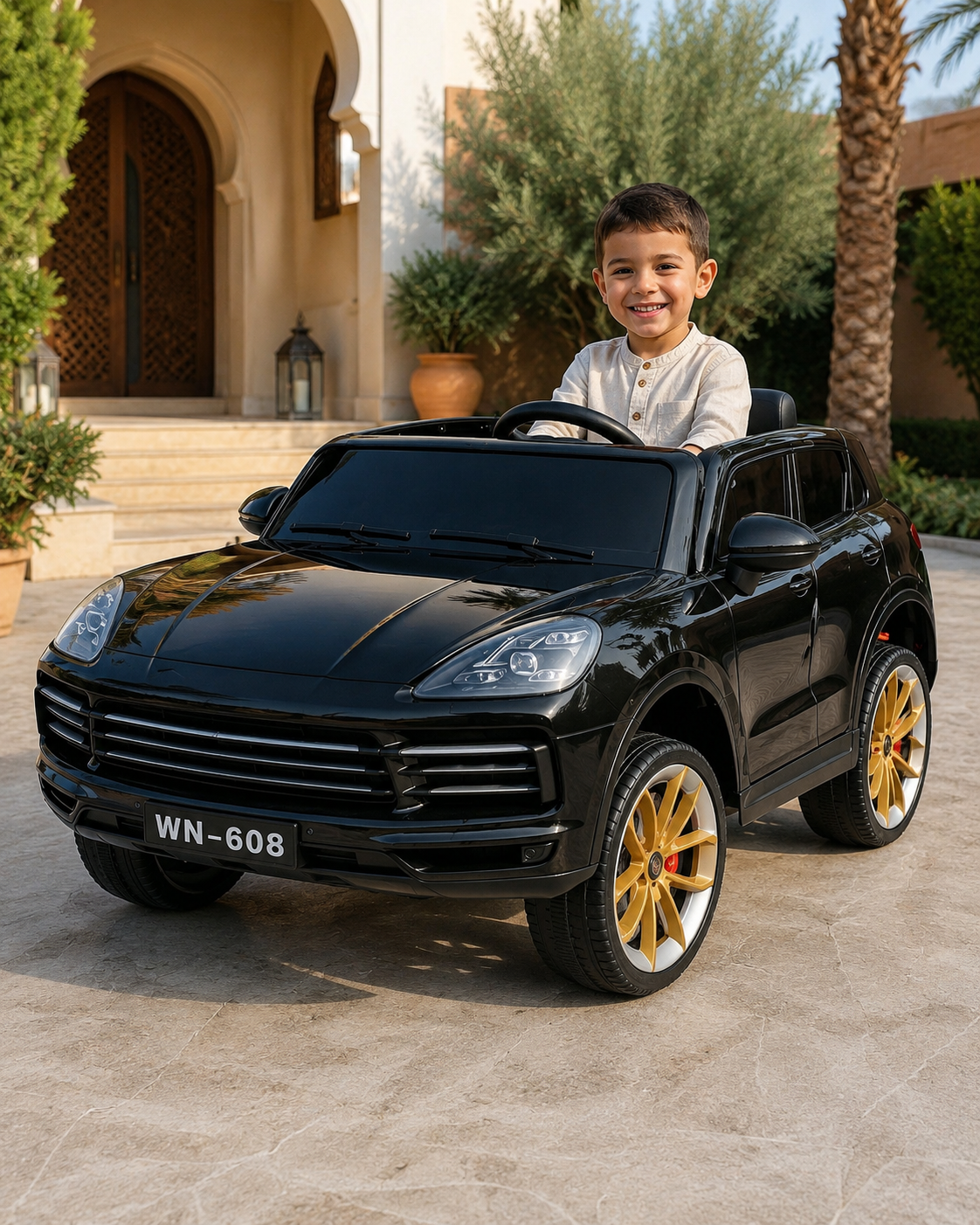 Voiture Électrique Enfant Porshe 12V – SUV 4 Moteurs avec Télécommande Parentale