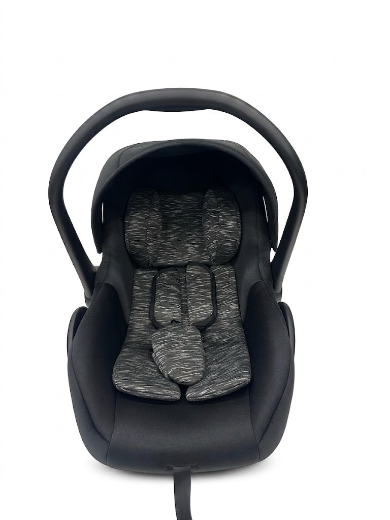 Coque Auto Bébé avec Réducteur Rembourré, Canopy et Poignée – Dès la Naissance