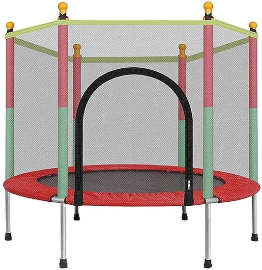 Trampoline Enfant 1,4 m avec Filet de Sécurité & Pieds en U