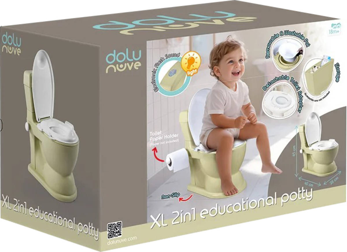 Dolu Nuve XL 2in1 Educational Potty in Eco Green