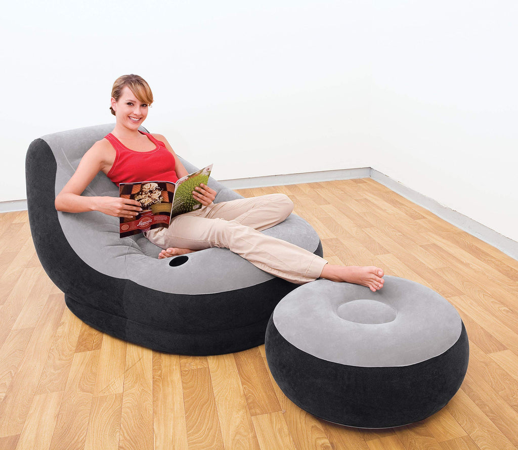 Ensemble fauteuil gonflable et repose-pieds Intex Ultra Lounge