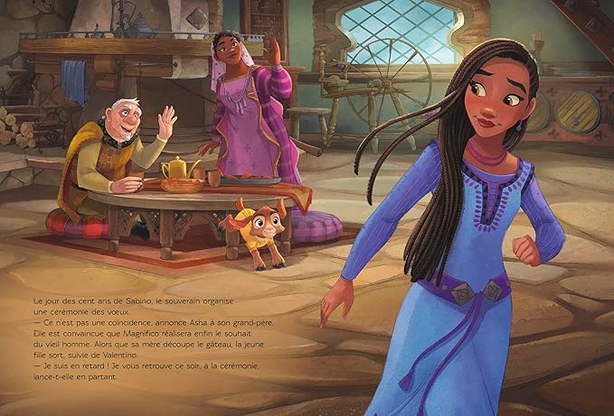Livre Disney Wish : Asha et la Bonne Étoile – Le Grand Album Illustré du Film