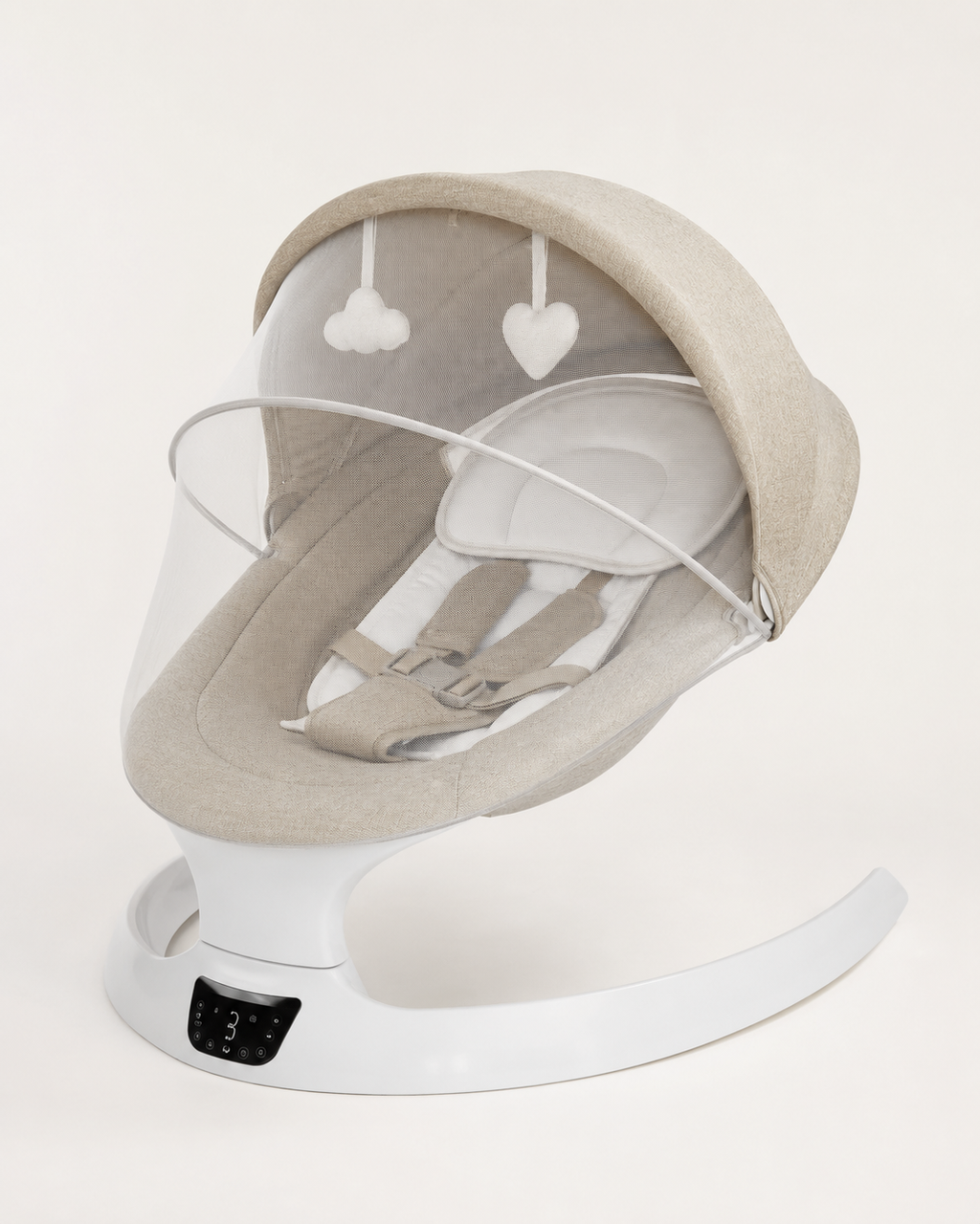 Balancelle Électrique Kidilo avec Moustiquaire – Transat Bébé Réglable dès la Naissance