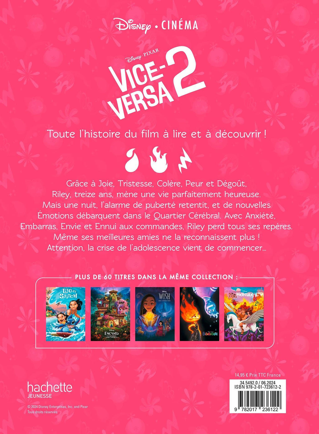 Livre Illustré Disney Pixar – Vice-Versa 2 : Les Nouvelles Émotions