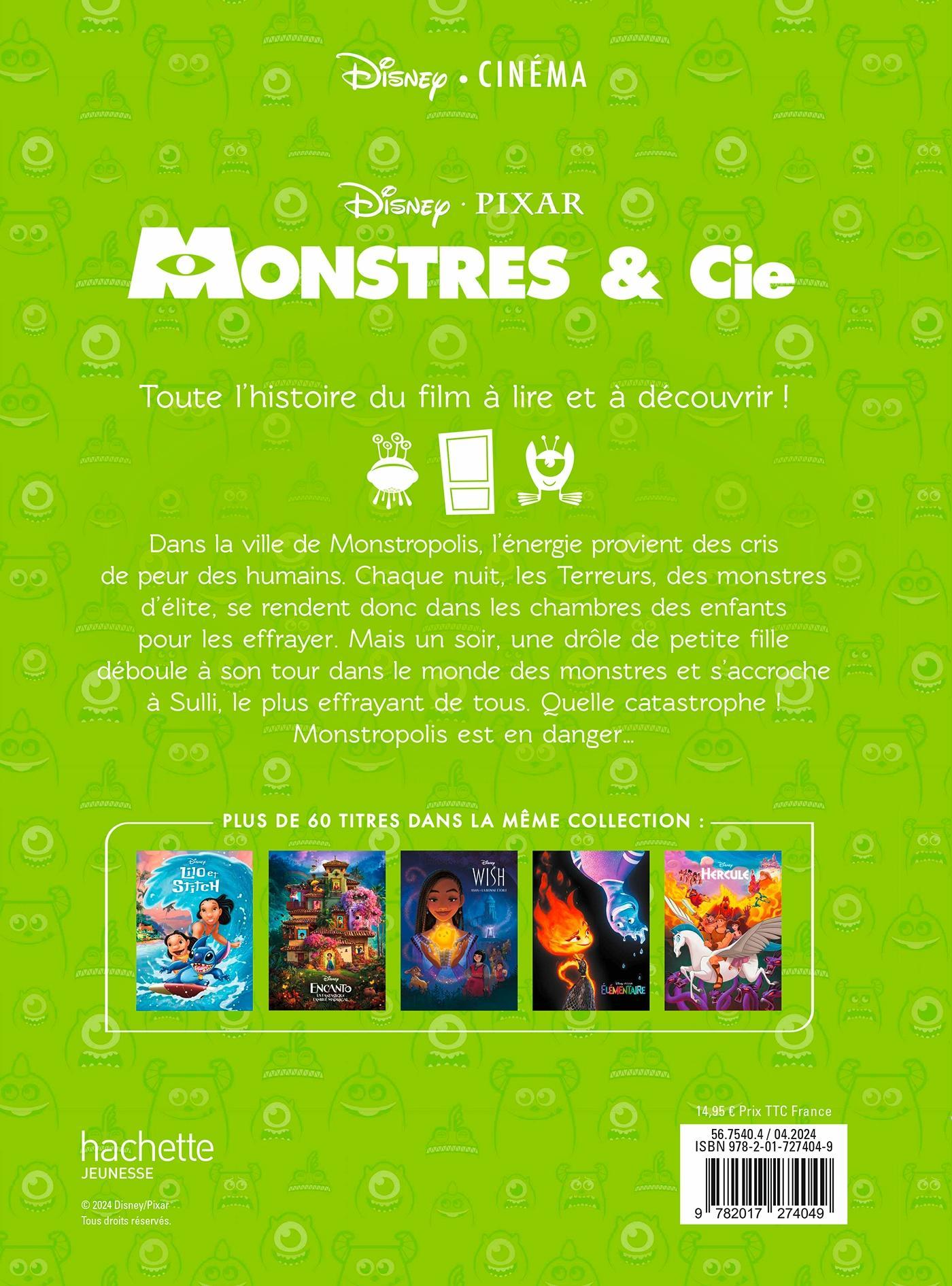 Disney Pixar Monstres & Cie – Grand Livre Illustré pour Enfants