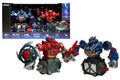 Lot de 2 robots de combat Crazon, rouge et bleu