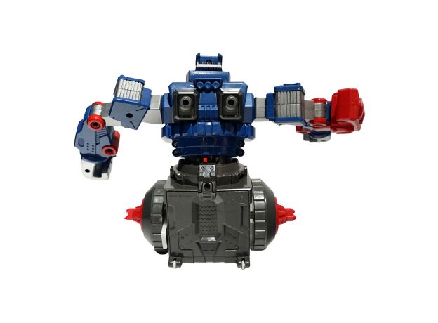Lot de 2 robots de combat Crazon, rouge et bleu