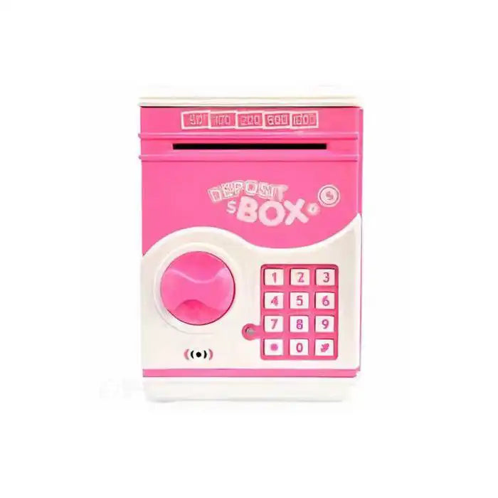 Tirelire Coffre-Fort Électronique Rose – Code Secret et Avalage Automatique dès 3 Ans