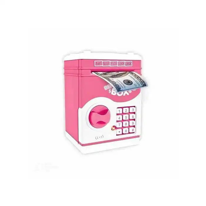 Tirelire Coffre-Fort Électronique Rose – Code Secret et Avalage Automatique dès 3 Ans
