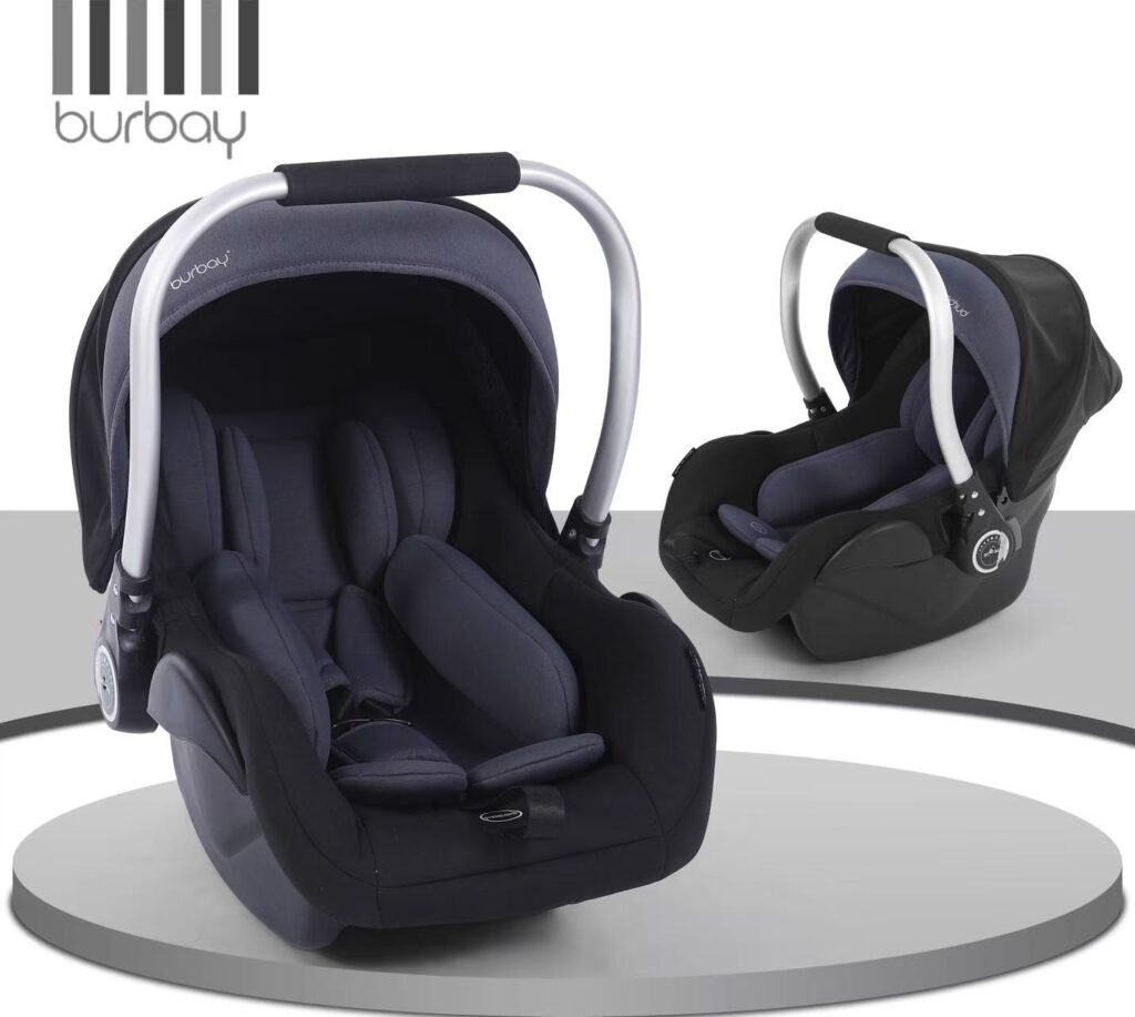 Siège Auto Coque Bébé Burbay avec Canopy et Poignée – Dès la Naissance