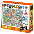 Easy English 100 Words City educational puzzle