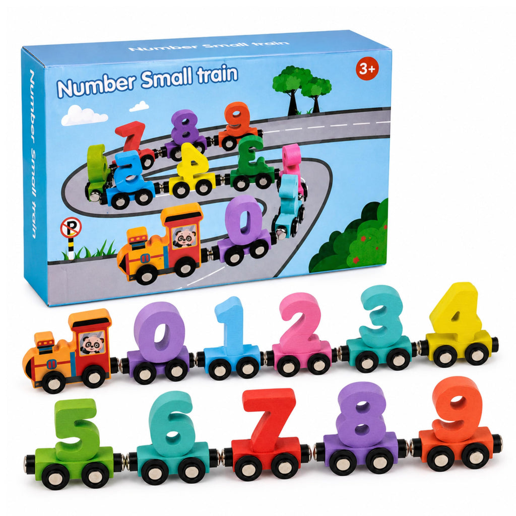 Train des Chiffres en Bois dès 3 Ans