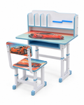 Bureau d’Étude Enfant Réglable en Bois avec Chaise & Rangement – Plusieurs Designs