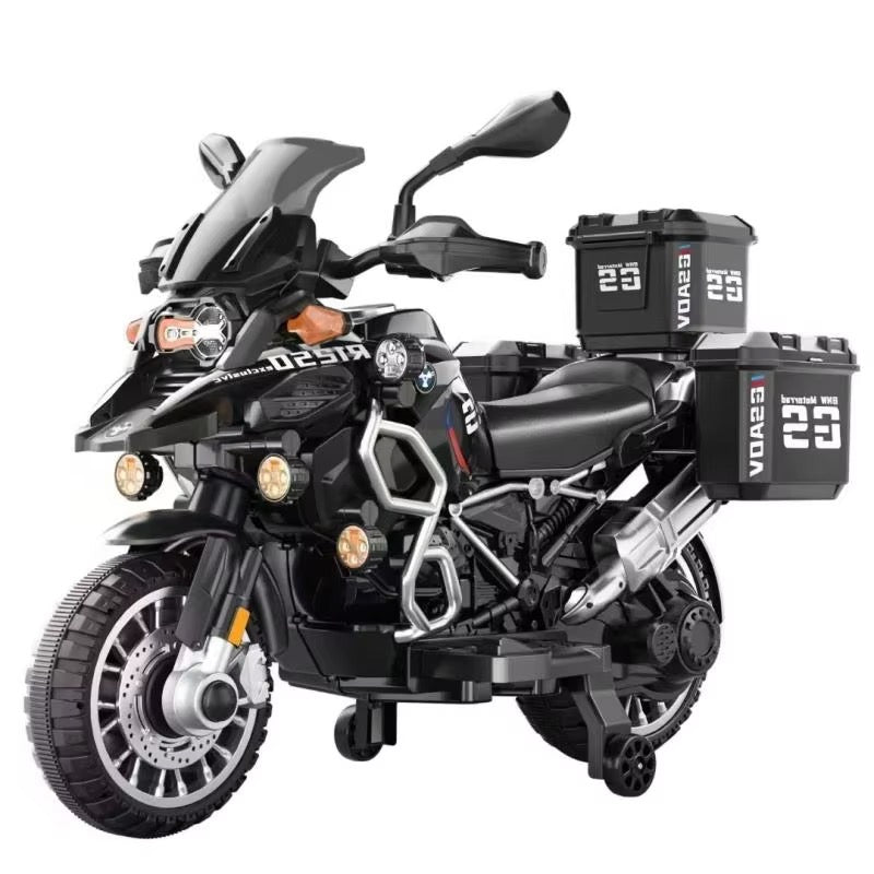 Moto Électrique Enfant 12V Double Moteur – Style R1250 GS Adventure - Noir
